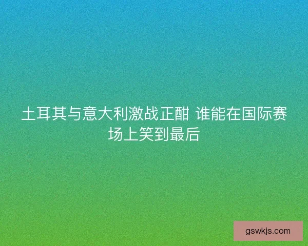 土耳其与意大利激战正酣 谁能在国际赛场上笑到最后